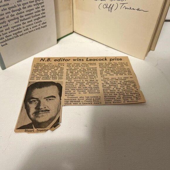 Cousin Elva by Stuart Trueman (1955, McClelland & Stuart) Hardcover Book Signed - Picture 5 of 8